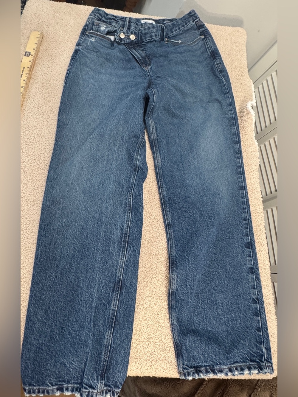 Good American GOOD 90’s Crossover Waist Jeans • Size 10/30 • Indigo713